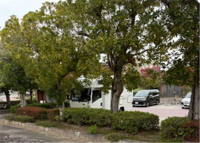 坂本城址駐車場