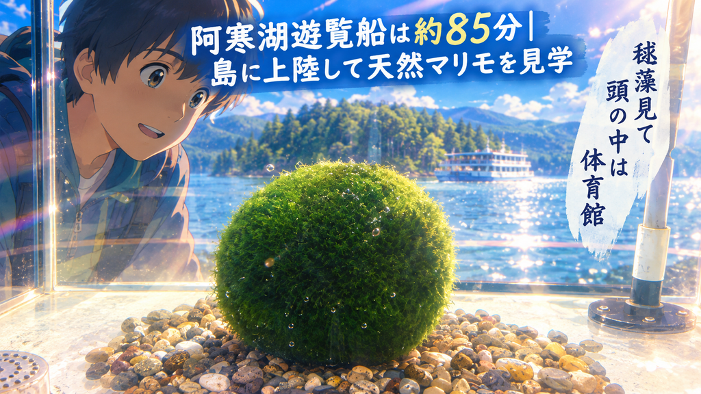 阿寒湖遊覧船で観るマリモ